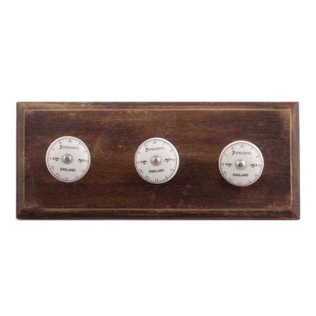 Foresters England Roman Watch Flat Ceramic Wooden Hooks 